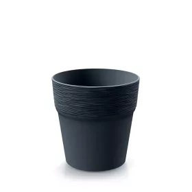 Virágcserép   147x148mm - antracit- FURU ROUND