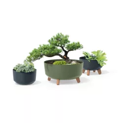   Virágcserép 235 x 110 mm világosszürke GRACIA Standard Low Prosperplast