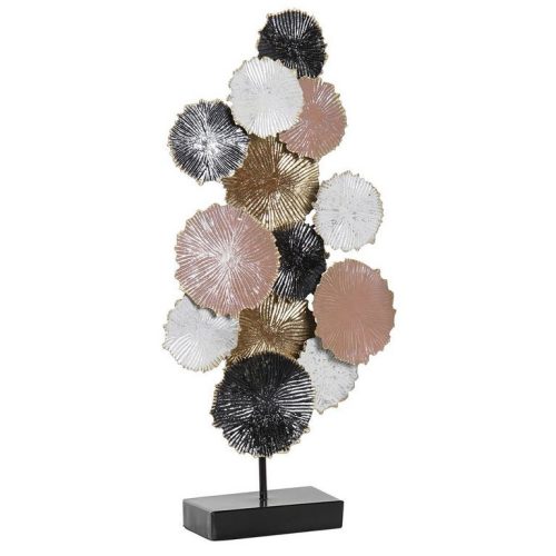 Fém dekoráció pasztell rózsaszín-arany árnyalatban 26x55,9x8,9cm