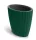 Virágcserép Oro High Oval 595x545 mm fenyőzöld Prosperplast