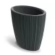 Virágcserép Oro High Oval 595x545 mm sötétszürke Prosperplast