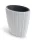 Virágcserép Oro High Oval 595x545 mm fehér Prosperplast