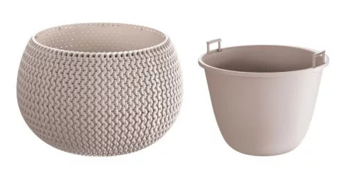Virágcserép 480 mm mokka SPLOFY BOWL Prosperplast