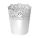 Virágcserép 135 x 155 mm Fehér LACE Prosperplast