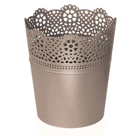 Virágcserép 160 mm Mokka LACE Prosperplast