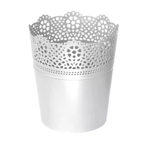 Virágcserép 160 x 185 mm Fehér LACE Prosperplast