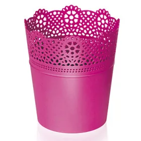 Virágcserép 180 mm Fukszia LACE Prosperplast