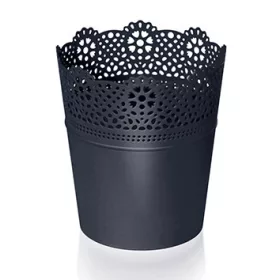 Virágcserép 180 mm Antracit LACE Prosperplast