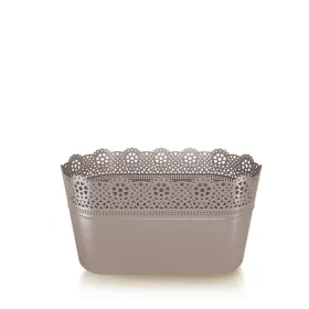 Virágcserép 285 x 155 mm mokka Lace Prosperplast