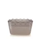 Virágcserép 285 x 155 mm mokka Lace Prosperplast