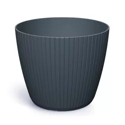   Virágcserép 140 Lamia Round 138x115 mm antracit Prosperplast