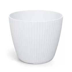 Virágcserép 140 Lamia Round 138x115 mm fehér Prosperplast