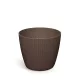 Virágcserép Lamia Round Eco Wood 158x132 mm Kávé