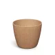 Virágcserép Lamia Round Eco Wood 158x132 mm natúr