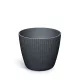 Virágcserép Lamia Round Eco Wood 158x132 mm Antracit