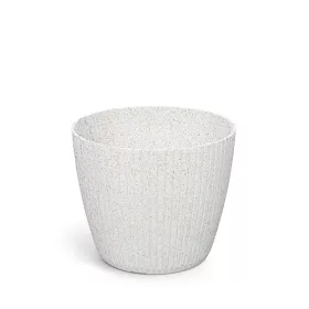 Virágcserép Lamia Round Eco Wood 158x132 mm Fehér