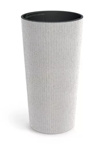 Virágcserép 300 W Lamia SLIM Eco Wood  300x575 mm  fehér Prosperplast