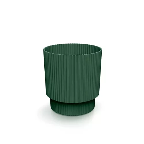Virágcserép 130 Milly Round 128x128x138 mm Fenyőzöld Prosperplast