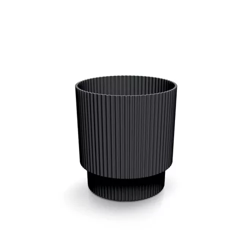 Virágcserép 130 Milly Round 128x128x138 mm Szén Prosperplast