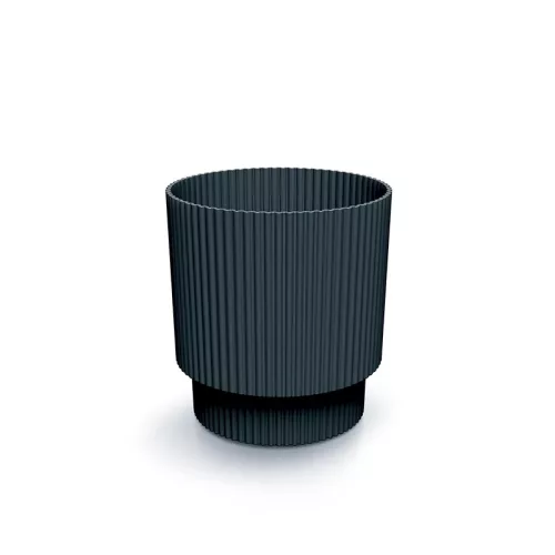 Virágcserép 130 Milly Round 128x128x138 mm Antracit Prosperplast