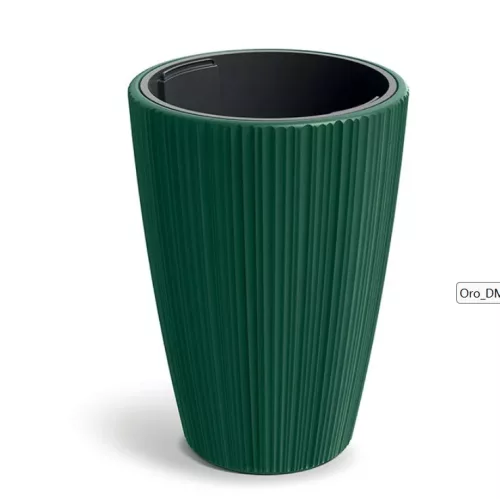 Virágcserép Oro High Round 390x550 mm fenyőzöld Prosperplast