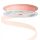 Pöttyös organza szalag 10mm x 20m - púder rózsaszín