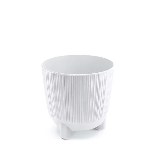 Virágcserép  3 lábon álló - fehér - RYFO N 145x145mm