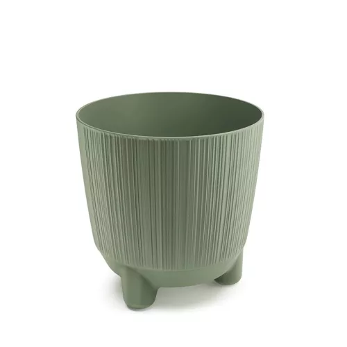 Virágcserép  3 lábon álló - föld zöld - RYFO N 168x170mm