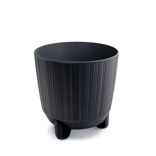 Virágcserép  3 lábon álló -antracit- RYFO N 168x170mm