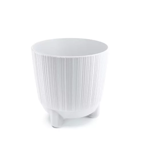Virágcserép  3 lábon álló - fehér - RYFO N 168x170mm