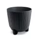 Virágcserép  3 lábon álló - antracit- RYFO N 195x194mm