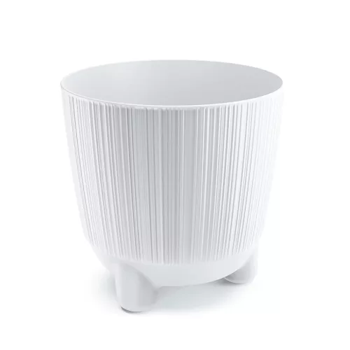 Virágcserép  3 lábon álló - fehér - RYFO N 195x194mm