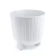 Virágcserép  3 lábon álló - fehér - RYFO N 195x194mm