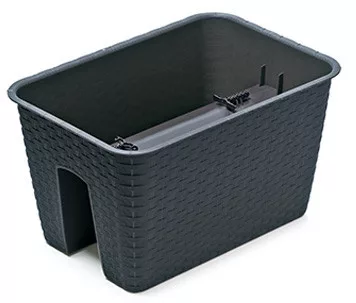 Virágcserép 396 mm Antracit RATOLLA SQUARE Prosperplast