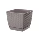 Virágcserép 190 mm Mokka RATOLLA square Prosperplast