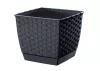 Virágcserép 220 x 189 mm Antracit RATOLLA square Prosperplast