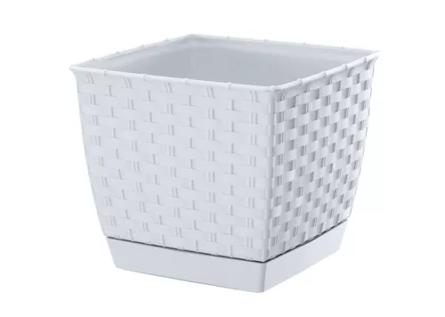 Virágcserép 250 mm Fehér RATOLLA square Prosperplast