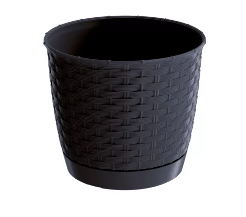 Virágcserép 145 mm Antracit RATOLLA round Prosperplast