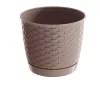 Virágcserép 165 mm Mokka RATOLLA round Prosperplast