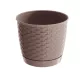 Virágcserép 165 mm Mokka RATOLLA round Prosperplast