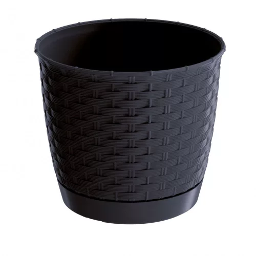 Virágcserép 300 mm Antracit RATOLLA round Prosperplast