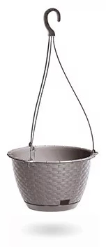 Virágcserép 217x142 mm Mokka RATOLLA ROUND W Prosperplast