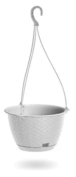 Virágcserép 217x142 mm Fehér RATOLLA ROUND W Prosperplast