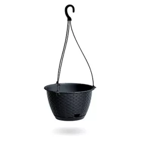 Virágcserép 243x160 mm Antracit RATOLLA ROUND Prosperplast