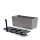Virágcserép 514 x 186 mm Mokka Rato Case Prosperplast
