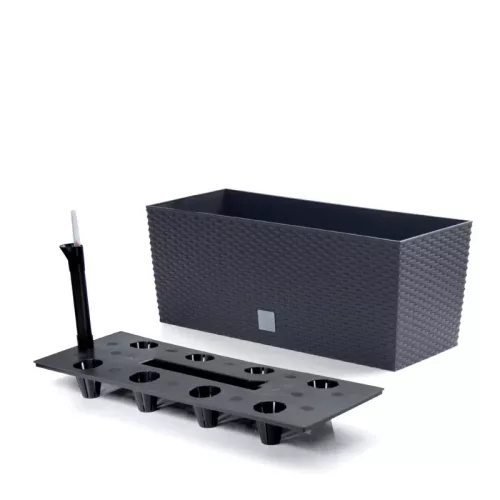 Virágcserép 514 mm Antracit Rato case Prosperplast