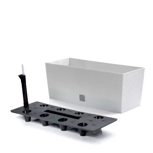 Virágcserép 514 mm Fehér Rato case Prosperplast