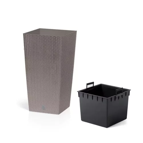 Virágcserép 240 x 450 mm Mokka Rato square Prosperplast