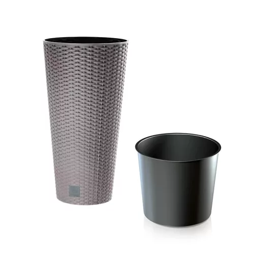 Virágcserép 300 x 572 mm Mokka Rato Tubus Prosperplast