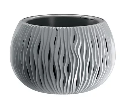 Virágcserép 144 mm Kőszürke BOWL SANDY Prosperplast